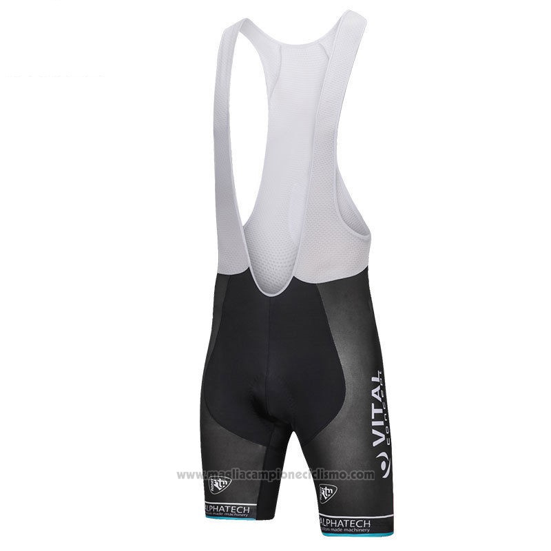 2018 Abbigliamento Ciclismo Vital Concept Alphatech Blu e Nero Manica Corta e Salopette